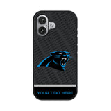 Carolina Panthers Personalized EndZone Plus Bump Phone Case for Apple iPhone 17 Series