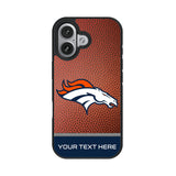Denver Broncos Personalized Football Bump Phone Case for Apple iPhone 17 Series