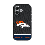 Denver Broncos Personalized EndZone Plus Bump Phone Case for Apple iPhone 17 Series