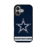Dallas Cowboys Personalized Stripe Bump Phone Case for Apple iPhone 17 Series