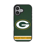 Green Bay Packers Personalized Stripe Bump Phone Case for Apple iPhone 17 Series