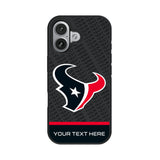 Houston Texans Personalized EndZone Plus Bump Phone Case for Apple iPhone 17 Series