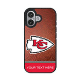 Kansas City Chiefs Personalized Football Bump Phone Case for Apple iPhone 17 Series