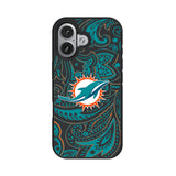 Miami Dolphins Paisley Bump Phone Case for Apple iPhone 17 Series