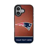 New England Patriots Personalized Football Bump Phone Case for Apple iPhone 17 Series