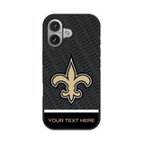 New Orleans Saints Personalized EndZone Plus Bump Phone Case for Apple iPhone 17 Series