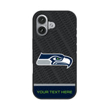 Seattle Seahawks Personalized EndZone Plus Bump Phone Case for Apple iPhone 17 Series