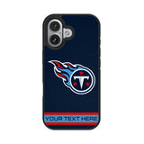 Tennessee Titans Personalized Stripe Bump Phone Case for Apple iPhone 17 Series