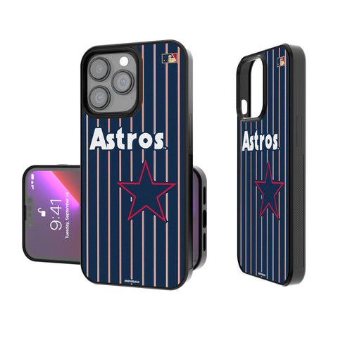 Houston Astros 1975-1981 - Cooperstown Collection Pinstripe Bump Phone Case