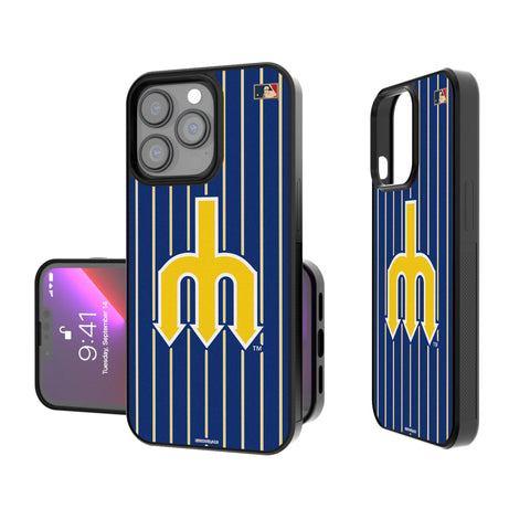 Seattle Mariners 1977-1980 - Cooperstown Collection Pinstripe Bump Phone Case