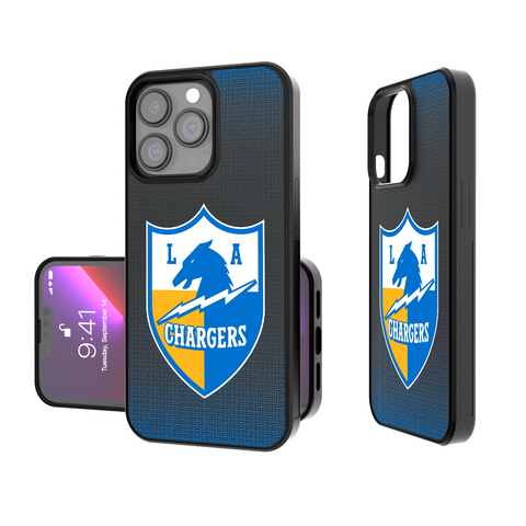 Los Angeles Chargers Historic Collection Linen Bump Phone Case-0