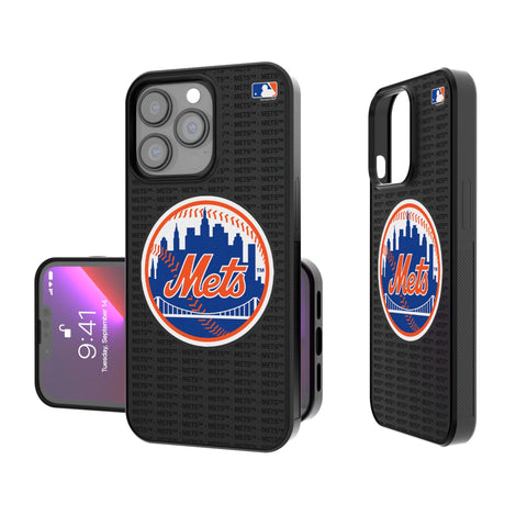 New York Mets Text Backdrop Bump Phone Case