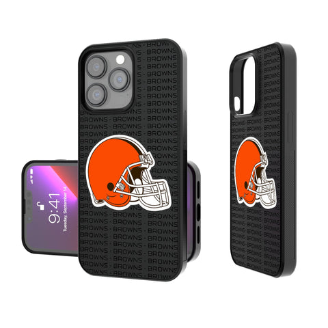Cleveland Browns Text Backdrop Bump Phone Case