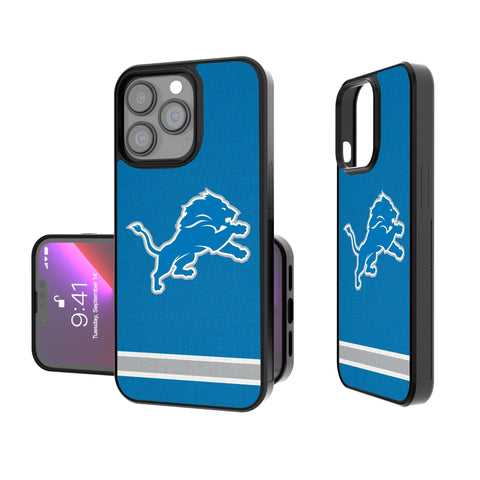 Detroit Lions Stripe Bump Phone Case