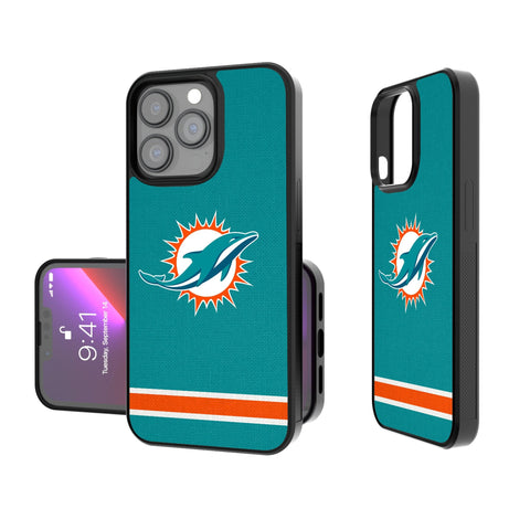 Miami Dolphins Stripe Bump Phone Case