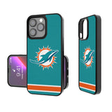 Miami Dolphins Stripe Bump Case-0