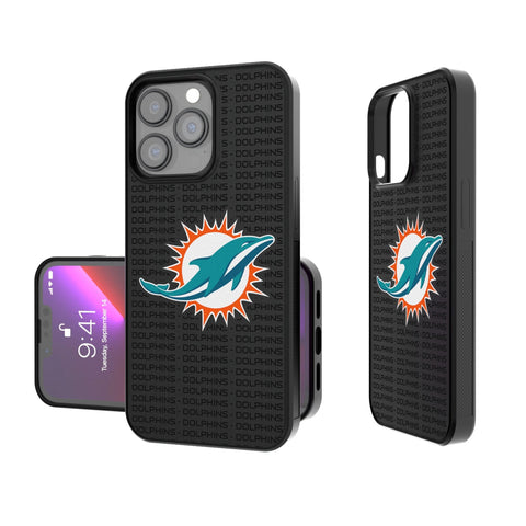 Miami Dolphins Text Backdrop Bump Phone Case