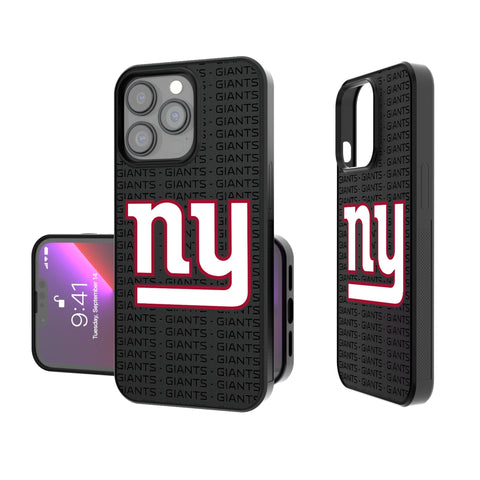 New York Giants Text Backdrop Bump Phone Case