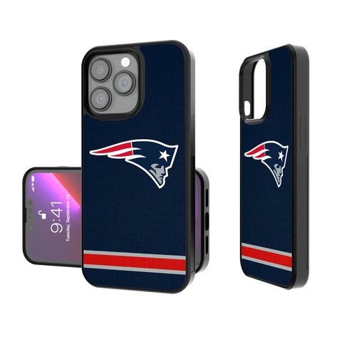 New England Patriots Stripe Bump Phone Case