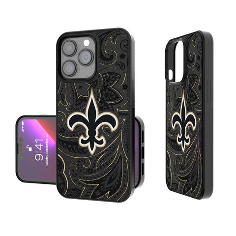 New Orleans Saints Paisley Bump Phone Case