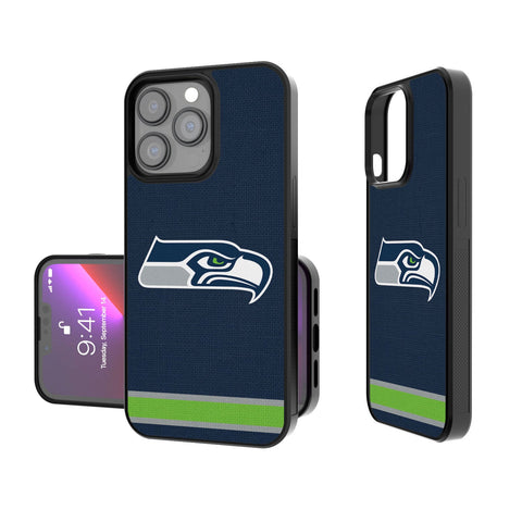 Seattle Seahawks Stripe Bump Case-0