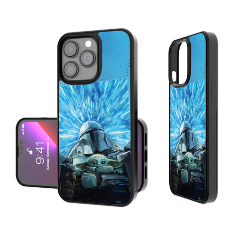 Star Wars: The Mandalorian Grogu and Din Djarin Portrait Bump Phone Case