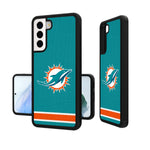 Miami Dolphins Stripe Bump Case-1