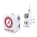 University of Alabama Crimson Tide Personalized Insignia 2 in 1 USB Charger