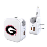 University of Georgia Bulldogs Insignia 2 in 1 USB Charger