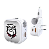University of Georgia Bulldogs Uga Linen 2 in 1 USB Charger
