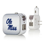 Mississippi Ole Miss Rebels Linen 2 in 1 USB Charger-0