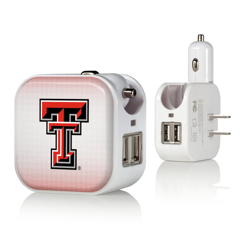 Texas Tech Red Raiders Linen 2 in 1 USB Charger-0