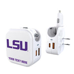Louisiana State University Tigers Personalized Insignia 2 in 1 USB Charger
