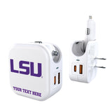 Louisiana State University Tigers Personalized Insignia 2 in 1 USB Charger