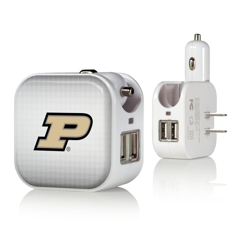 Purdue Boilermakers Linen 2 in 1 USB Charger-0