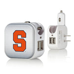 Syracuse Orange Linen 2 in 1 USB Charger-0