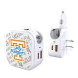 University of Tennessee Volunteers Quadtile 2 in 1 USB Charger