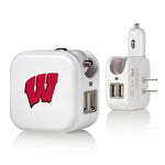 Wisconsin Badgers Insignia 2 in 1 USB Charger-0