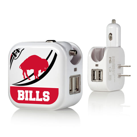 Buffalo Bills Passtime 2 in 1 USB Charger-0