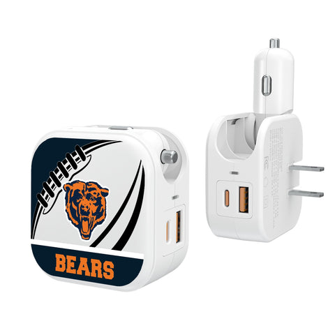 Chicago Bears 1946 Historic Collection Passtime 2 in 1 USB Charger