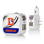 Denver Broncos 1993-1996 Historic Collection Passtime 2 in 1 USB Charger-0