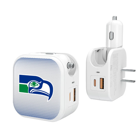 Seattle Seahawks Historic Collection Linen 2 in 1 USB Charger