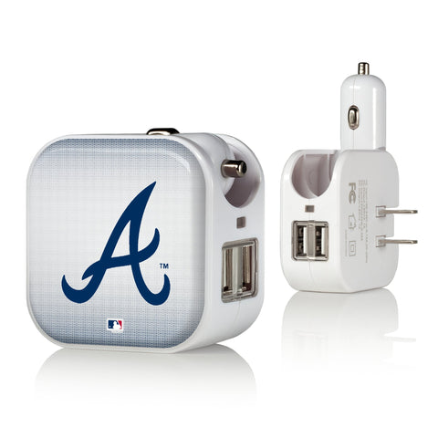 Atlanta Braves Linen 2 in 1 USB Charger-0