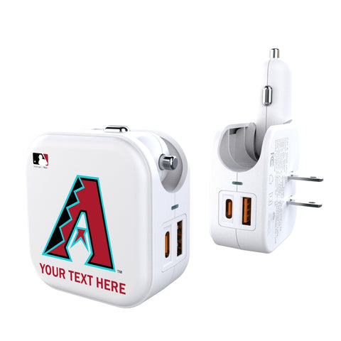 Arizona Diamondbacks Personalized Insignia 2 in 1 USB Charger