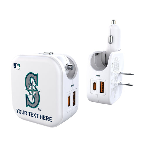 Seattle Mariners Personalized Insignia 2 in 1 USB Charger