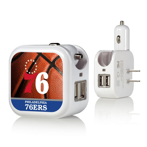 Philadelphia 76ers Basketball 2 in 1 USB Charger-0