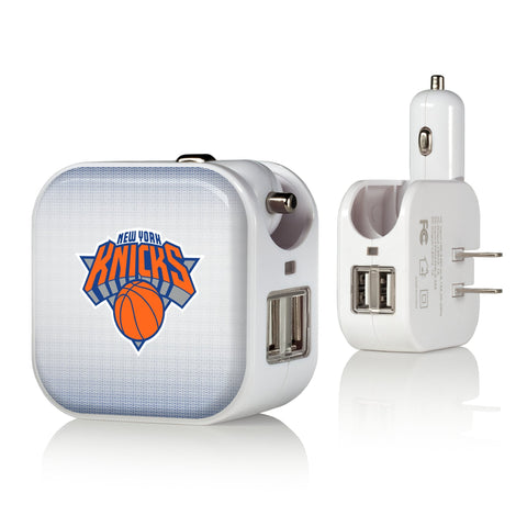 New York Knicks Linen 2 in 1 USB Charger-0