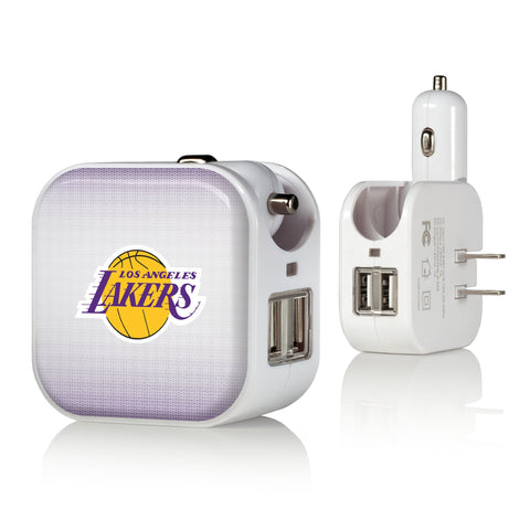 Los Angeles Lakers Linen 2 in 1 USB Charger-0