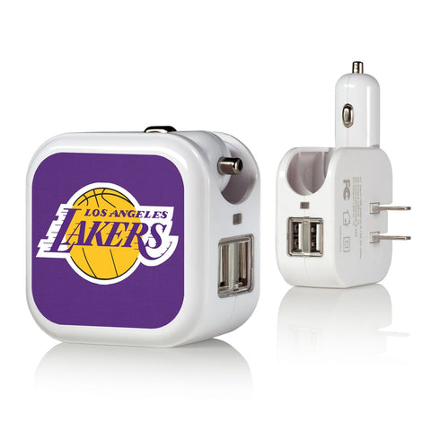 Los Angeles Lakers Solid 2 in 1 USB Charger-0