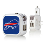 Buffalo Bills Solid 2 in 1 USB Charger-0